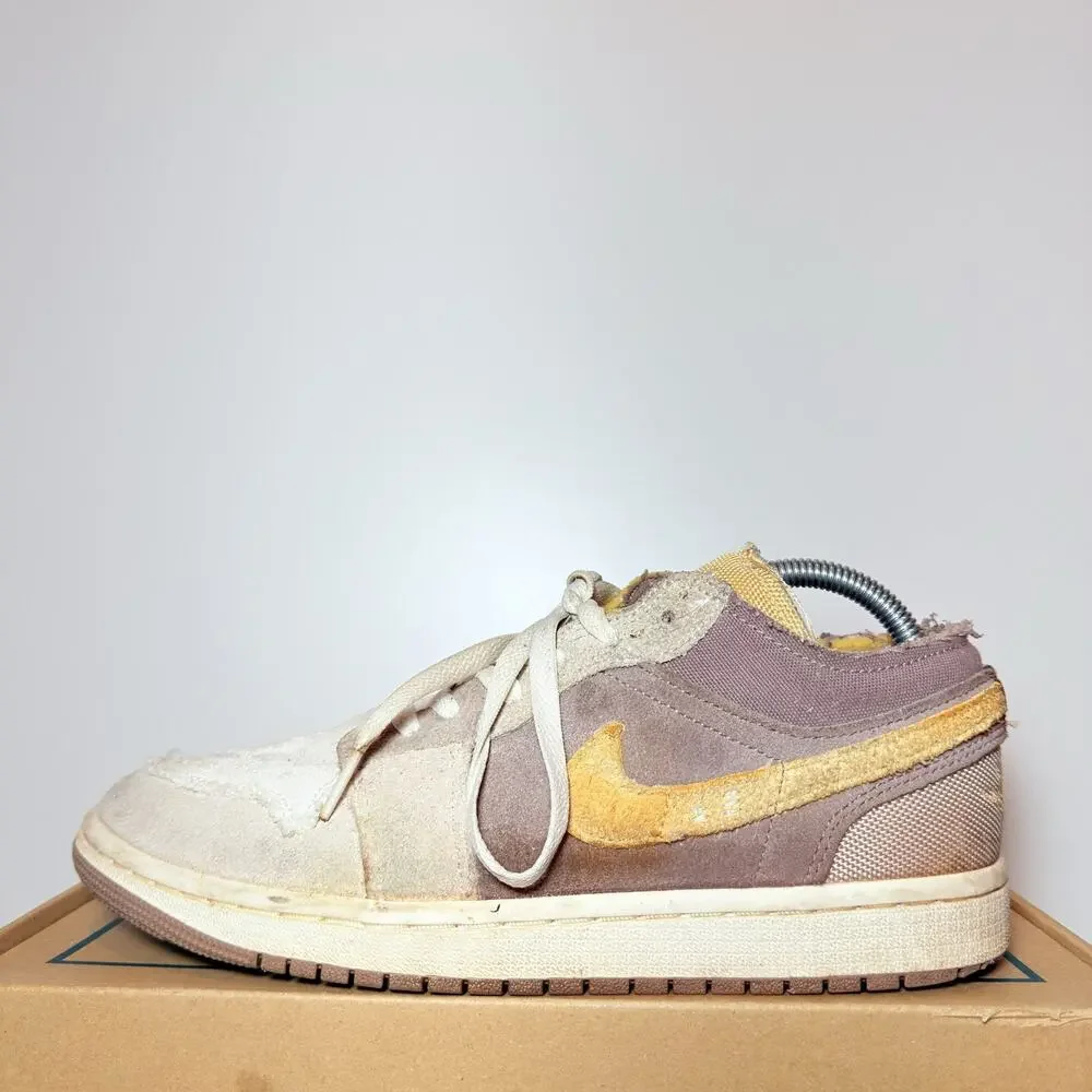 Nike Air Jordan 1 Low SE Craft Taupe Haze Mens Size 8 Leather Casual Sneakers